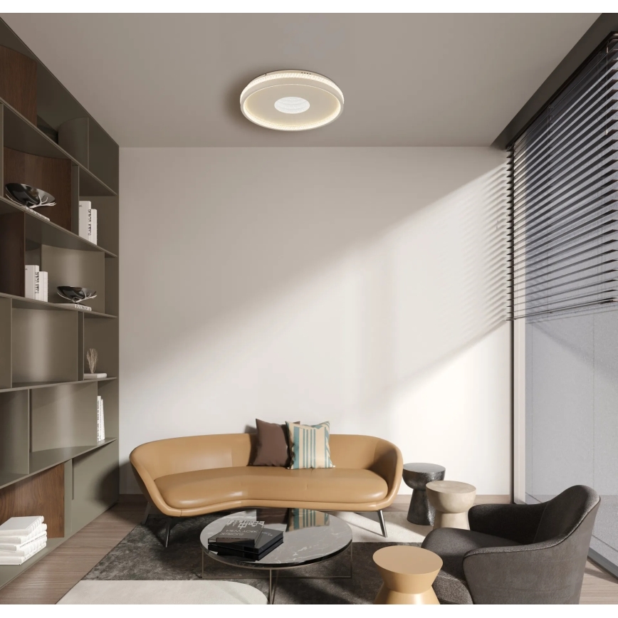 Globo - Luminária de teto LED dimerizável 30W/230V, 2700–6500K, Ø 41 cm, com controle remoto