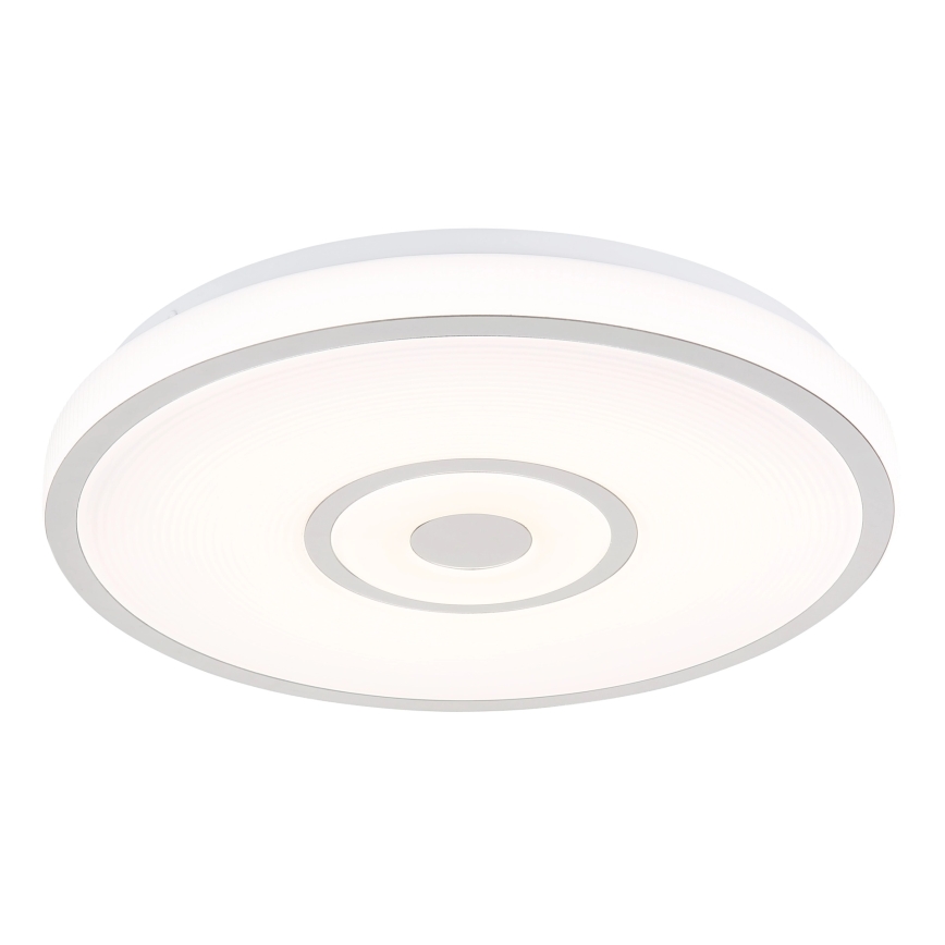 Globo - Candeeiro de tecto LED/24W/230V 3000/4000/6000K Ø 38 cm branco/cromo mate