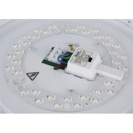 Globo - Candeeiro de tecto LED/24W/230V 3000/4000/6000K Ø 38 cm branco/cromo mate