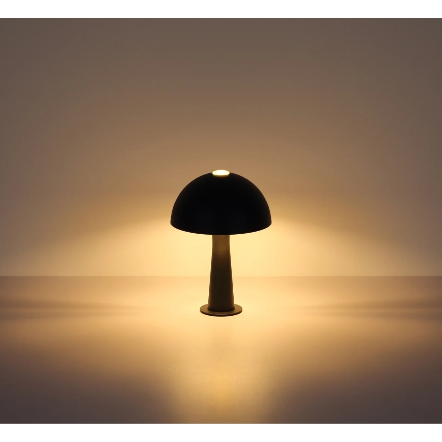 Globo - Candeeiro de mesa 1xE14/25W/230V preto