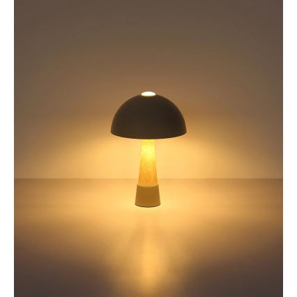 Globo - Candeeiro de mesa 1xE27ILLU/40W/230V cinzento