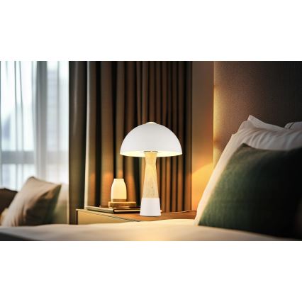 Globo - Candeeiro de mesa 1xE27ILLU/40W/230V creme