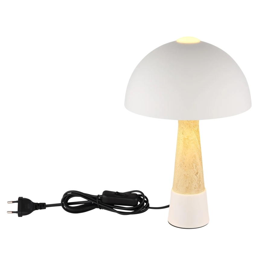 Globo - Candeeiro de mesa 1xE27ILLU/40W/230V creme