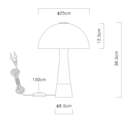 Globo - Candeeiro de mesa 1xE27ILLU/40W/230V verde