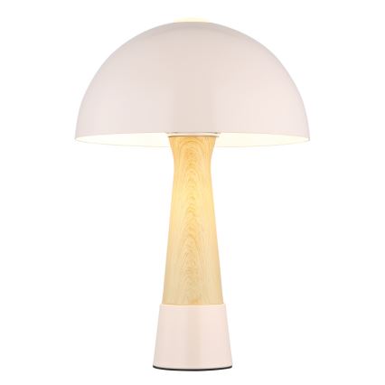 Globo - Candeeiro de mesa 1xE27ILLU/40W/230V bege