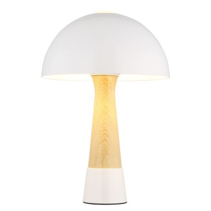 Globo - Candeeiro de mesa 1xE27ILLU/40W/230V branco