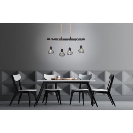 Globo - Candelabro suspenso 4xE27/60W/230V