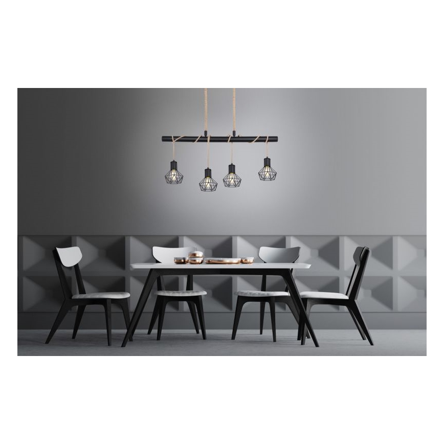 Globo - Candelabro suspenso 4xE27/60W/230V