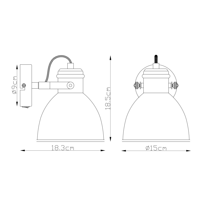 Globo - Foco de parede 1xE27/40W/230V