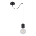 Globo 54030-1HLU - Candeeiro pendente em cabo HERMINE 1xE27/60W/230V