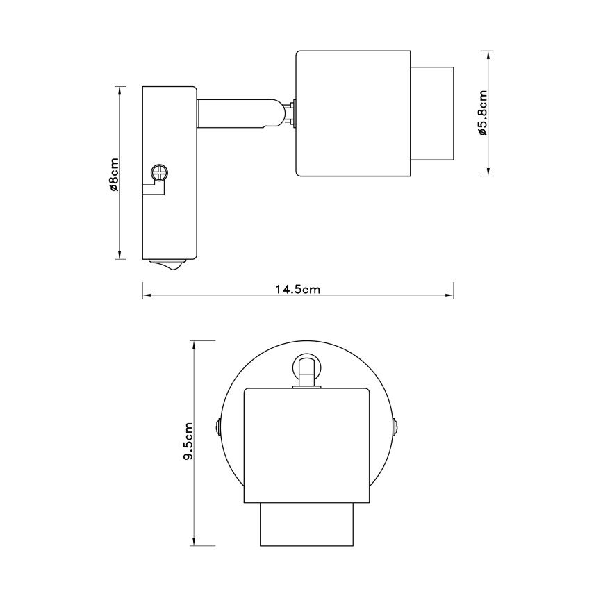 Globo - Foco de parede 1xE27/40W/230V