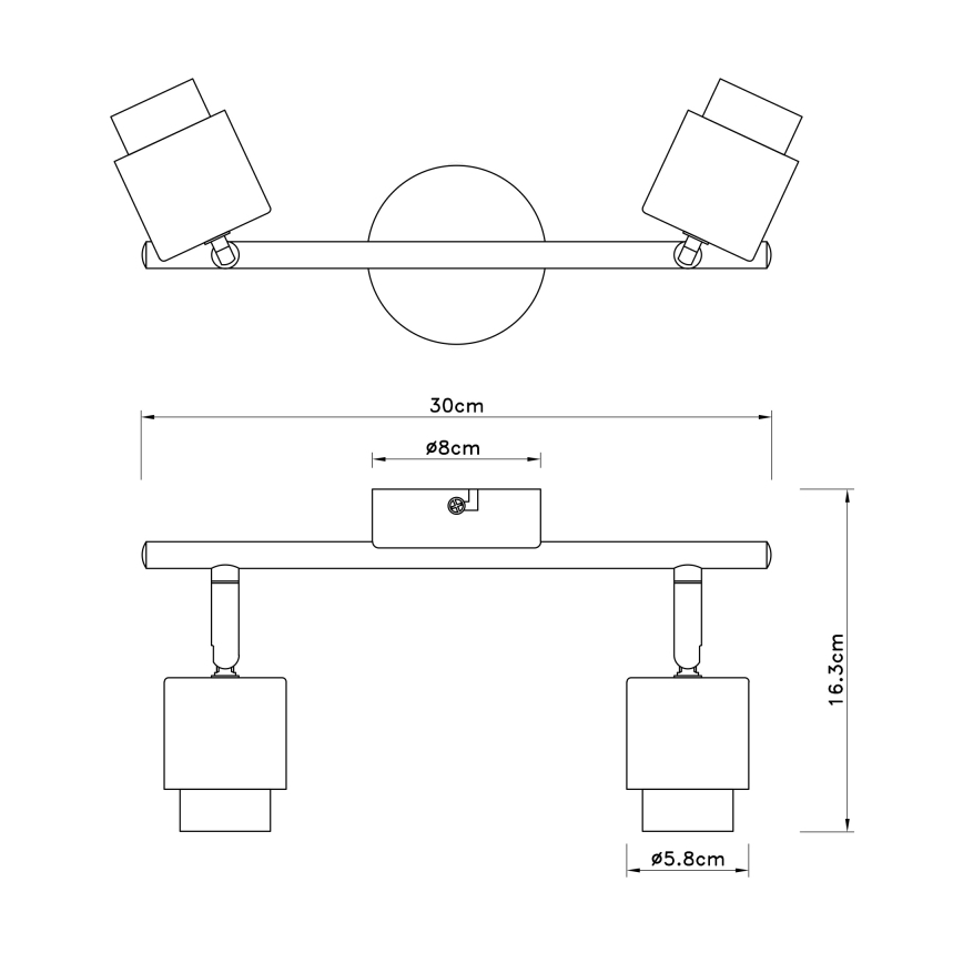 Globo - Refletor 2xE27/40W/230V