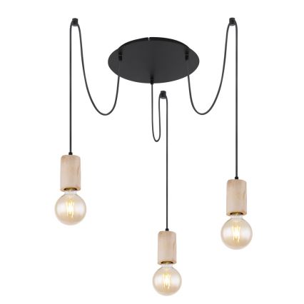 Globo - Candeeiro suspenso 3xE27/60W/230V aranha