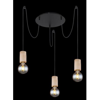 Globo - Candeeiro suspenso 3xE27/60W/230V aranha