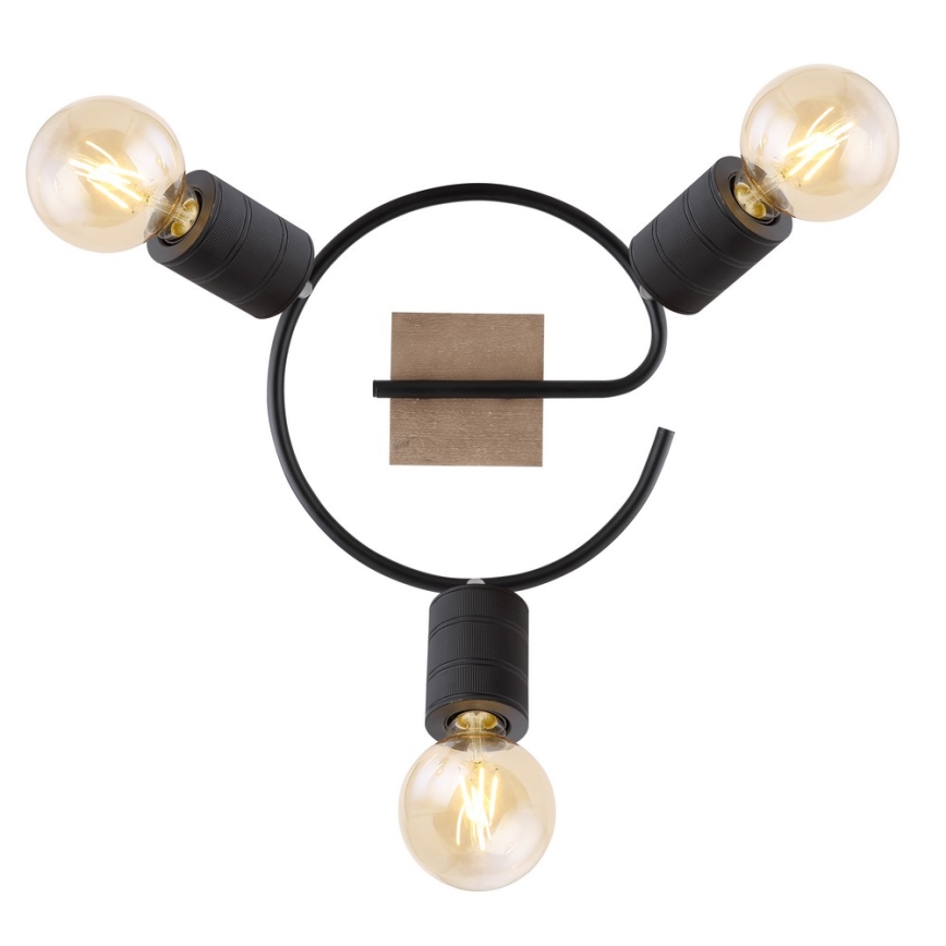 Globo - Foco 3xE27/60W/230V álamo