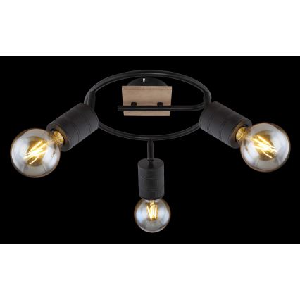 Globo - Foco 3xE27/60W/230V álamo