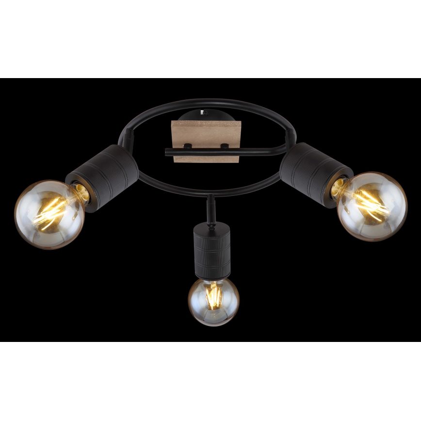 Globo - Foco 3xE27/60W/230V álamo