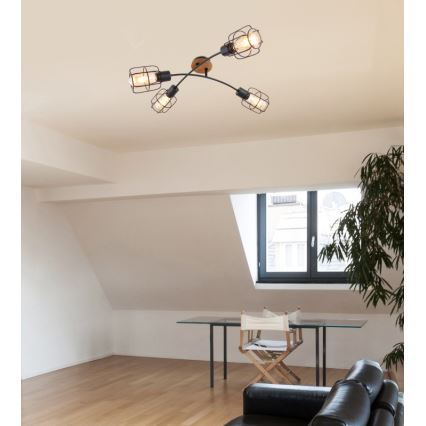 Globo - Lustre de teto de montagem superficial 4xE27/40W/230V