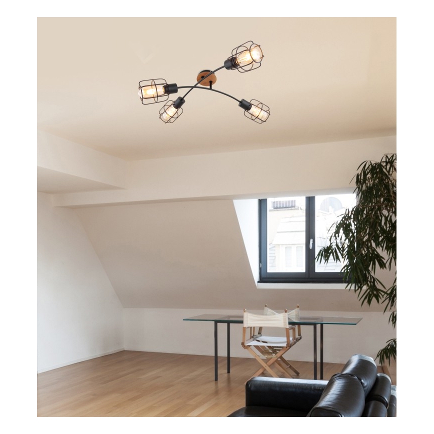 Globo - Lustre de teto de montagem superficial 4xE27/40W/230V