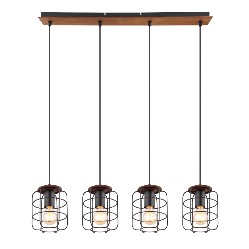 Globo - Lustre suspenso com cabo 4xE27/40W/230V