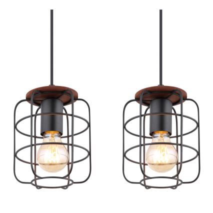 Globo - Lustre suspenso com cabo 4xE27/40W/230V