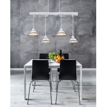 Globo - Candelabro num fio 4xE27/40W/230V