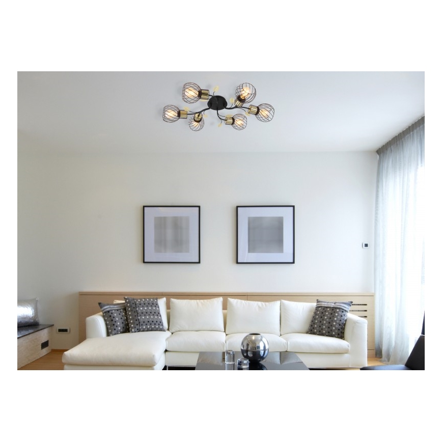 Globo - Candelabro montado à superfície 6xE27/40W/230V