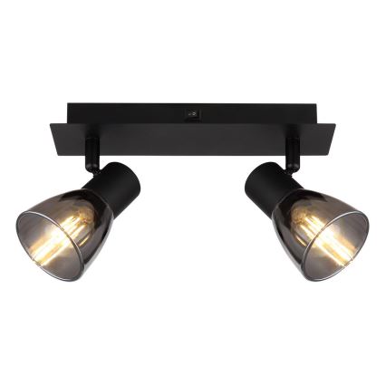 Globo - Foco de parede 2xE14/40W/230V preto