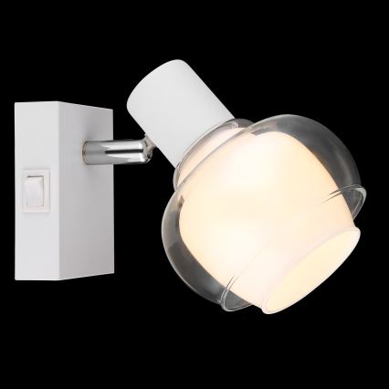 Globo - Aplique de parede tipo spot 1xE14/40W/230V branco