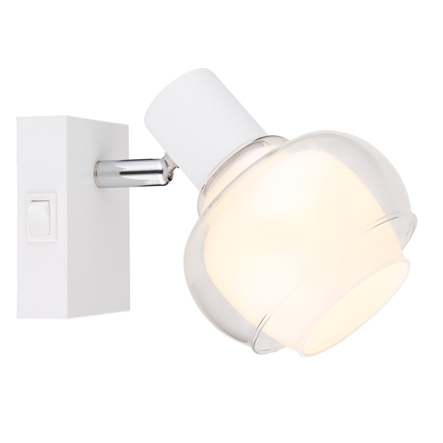 Globo - Aplique de parede tipo spot 1xE14/40W/230V branco