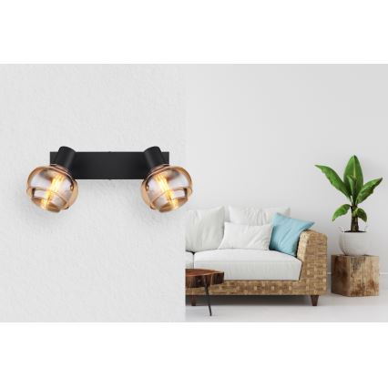 Globo - Candeeiro de focos 2xE14/40W/230V preto