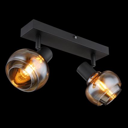 Globo - Candeeiro de focos 2xE14/40W/230V preto