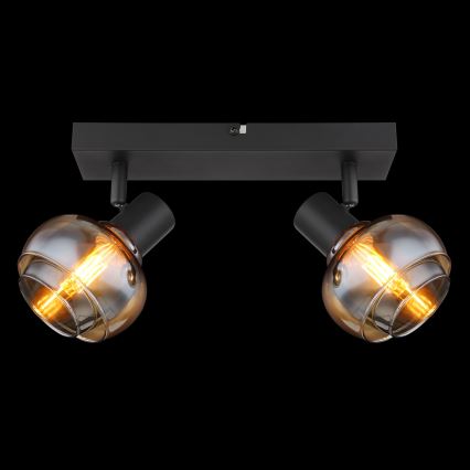 Globo - Candeeiro de focos 2xE14/40W/230V preto