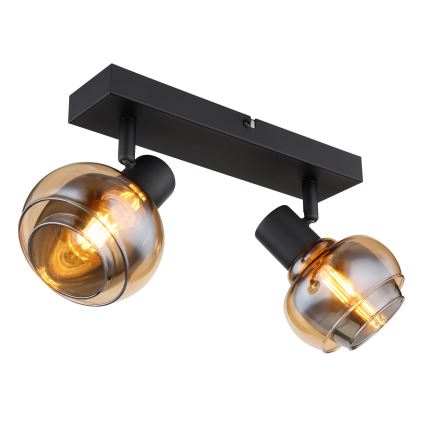 Globo - Candeeiro de focos 2xE14/40W/230V preto