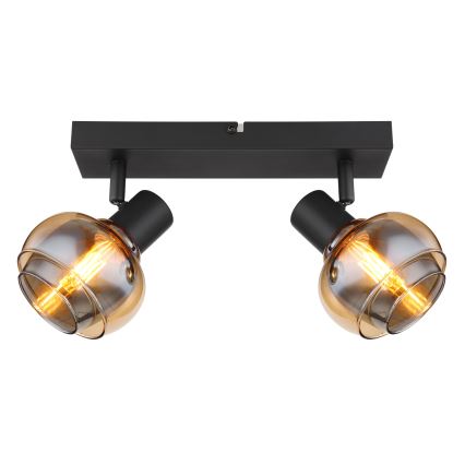 Globo - Candeeiro de focos 2xE14/40W/230V preto