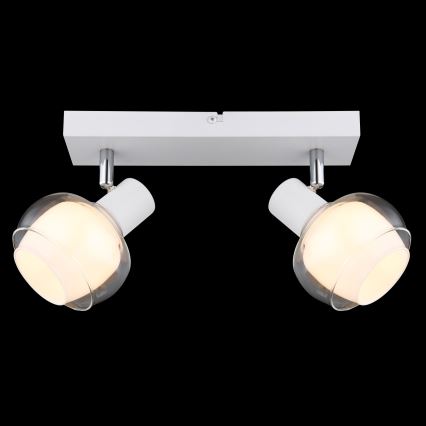 Globo - Spot 2xE14/40W/230V branco