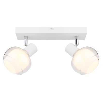 Globo - Spot 2xE14/40W/230V branco