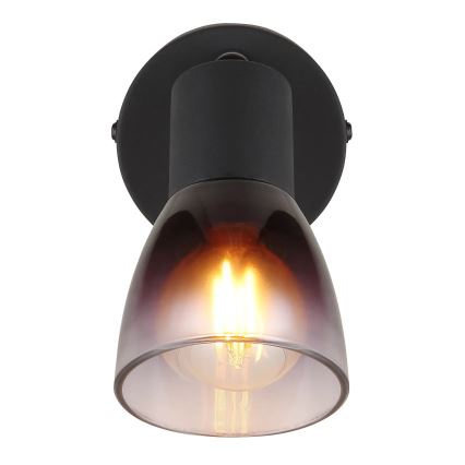 Globo - Foco de parede 1xE14/25W/230V preto