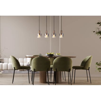 Globo - Lustre suspenso por cabo 4xE27/40W/230V