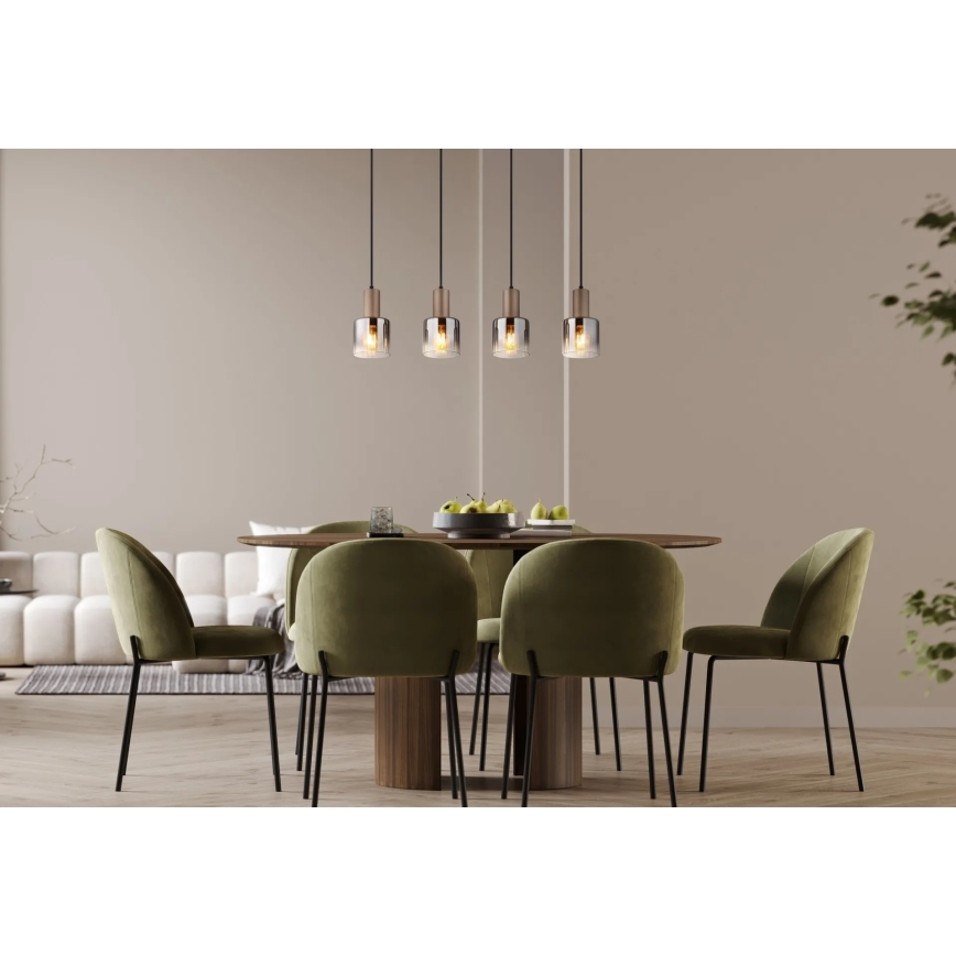 Globo - Lustre suspenso por cabo 4xE27/40W/230V