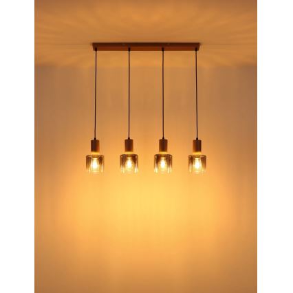 Globo - Lustre suspenso por cabo 4xE27/40W/230V