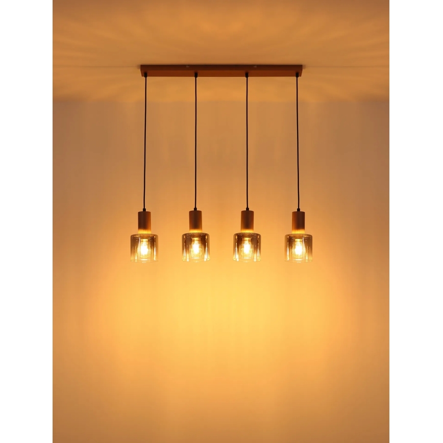 Globo - Lustre suspenso por cabo 4xE27/40W/230V