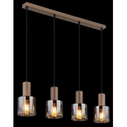 Globo - Lustre suspenso por cabo 4xE27/40W/230V