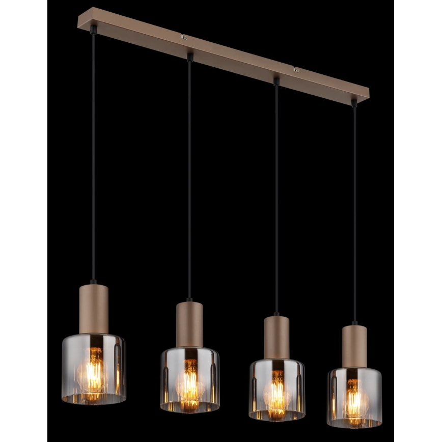 Globo - Lustre suspenso por cabo 4xE27/40W/230V