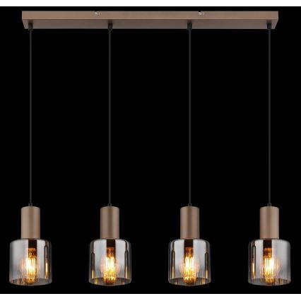 Globo - Lustre suspenso por cabo 4xE27/40W/230V