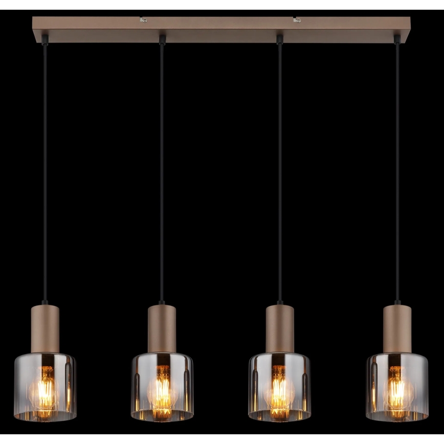 Globo - Lustre suspenso por cabo 4xE27/40W/230V