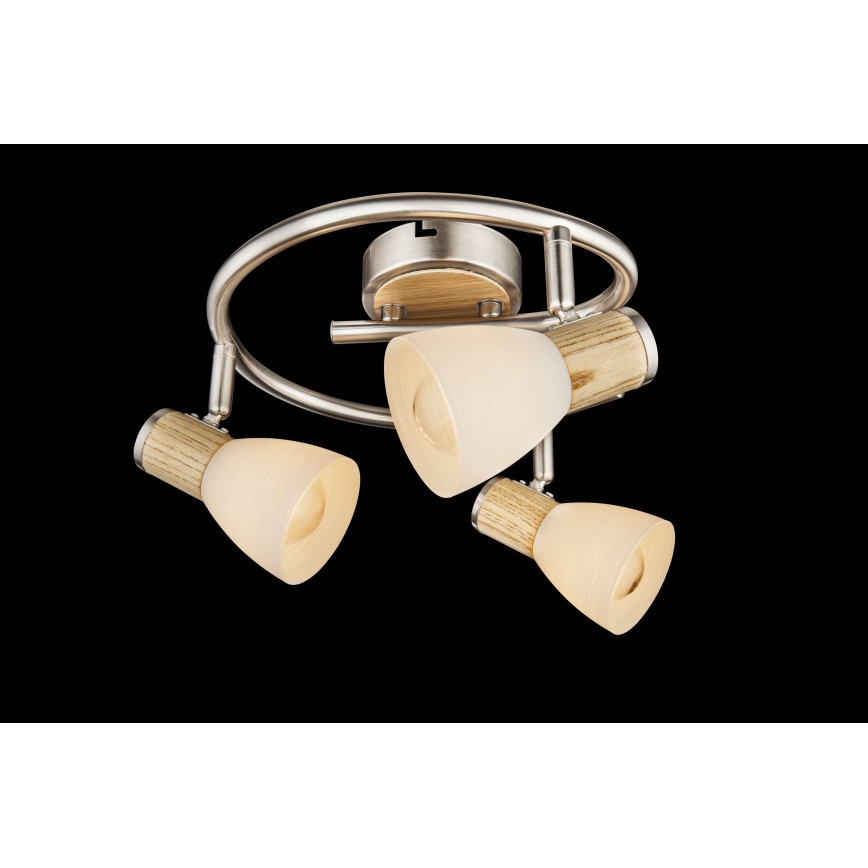 Globo - Foco 3xE14/40W/230V cinza