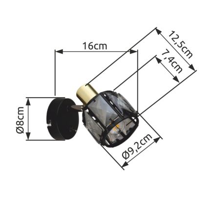 Globo - Foco de parede 1xE14/40W/230V