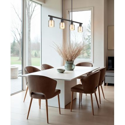 Globo - Lustre suspenso por cabo 4xE14/25W/230V