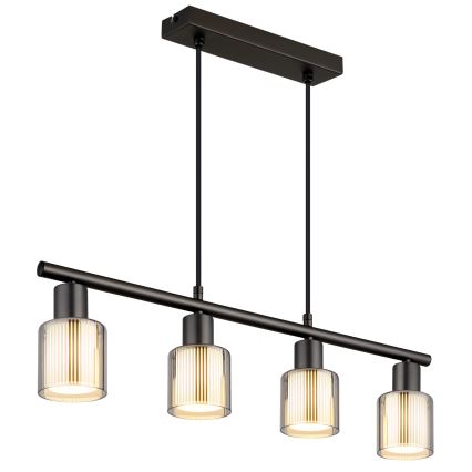 Globo - Lustre suspenso por cabo 4xE14/25W/230V
